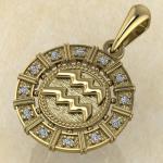 Водолей золото с бриллиантами