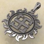 Оберег Всеславец серебро