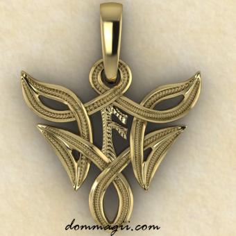 Ансуз в бесконечной вязи золото