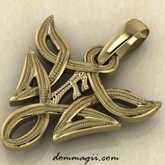 Ансуз в вязи золото