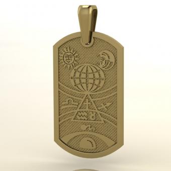 Астрологический навигационный талисман золото