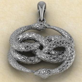 «Аурин Уроборос» из серебра — символ бесконечности и обновления