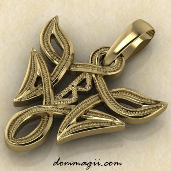 Беркана в вязи золото