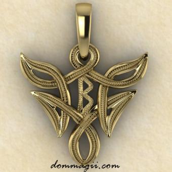 Беркана в бесконечной вязи золото