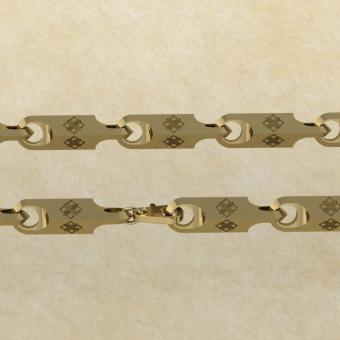 Славянская цепь с оберегом Макошь золото