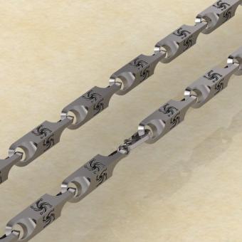 цепь символ Рода из серебра