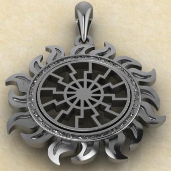 Черное солнце из серебра