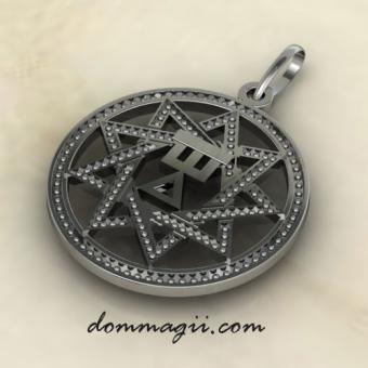 Славянский оберег Девы из серебра