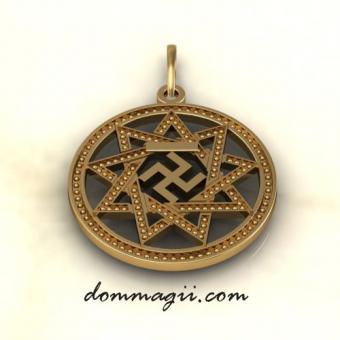 Славянский оберег Вепря из золота