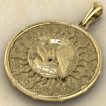 чертог Ворона с вороном из золота