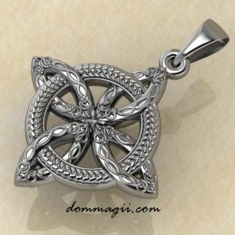 Четырехлистник серебро