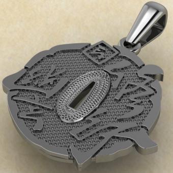 Кулон Цуба Путь искренности из серебра