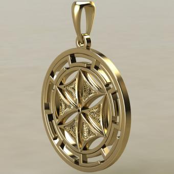 Цветок Афродиты в протуберанцах золото