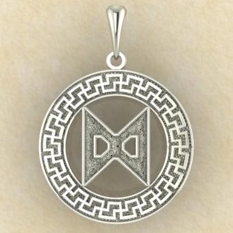 Руна «ДАГАЗ» в солярном обережном круге