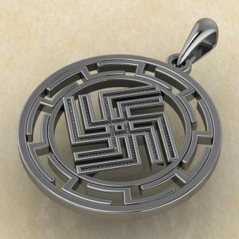 подвеска Дуния в протуберанцах серебро