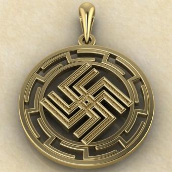 оберег Дуния в протуберанцах золото