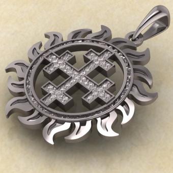 Двенадцатиконечный крест в Солнце