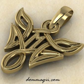 Эваз в вязи золото