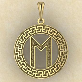 Руна «ЭВАЗ» в солярном обережном круге