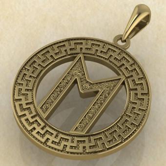 Руна «ЭВАЗ» в солярном обережном круге