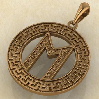 Руна «ЭВАЗ» в солярном обережном круге