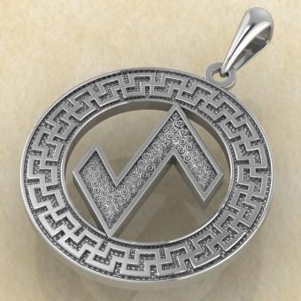 Руна «ЭЙВАЗ» в солярном обережном круге