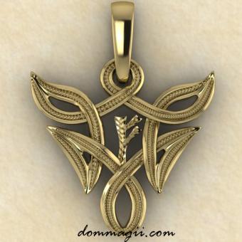 Феху в вязи из золото