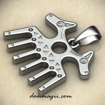 Славянский оберег Гребешок из серебра