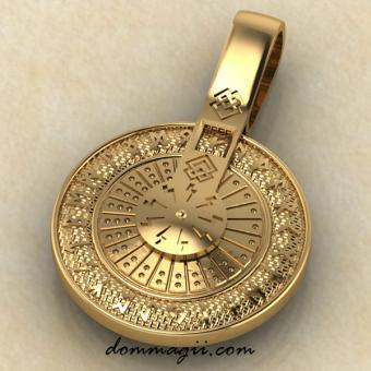 Рунический круг колесо золото