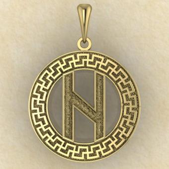 Руна «ХАГАЛАЗ» в солярном обережном круге