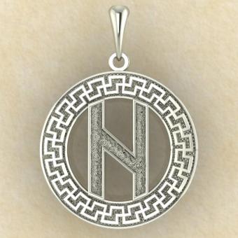 Руна «ХАГАЛАЗ» в солярном обережном круге