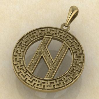 Руна «ХАГАЛАЗ» в солярном обережном круге