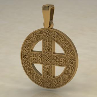 подвеска Оберег Хорс золото