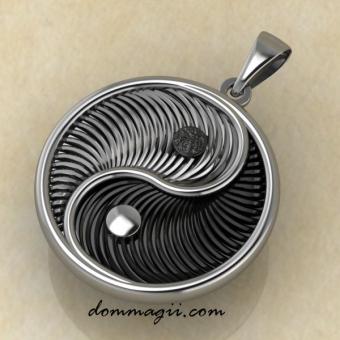 Инь Янь из серебра