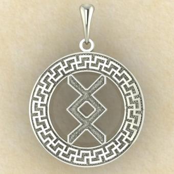 Руна «ИНГУЗ» в солярном обережном круге