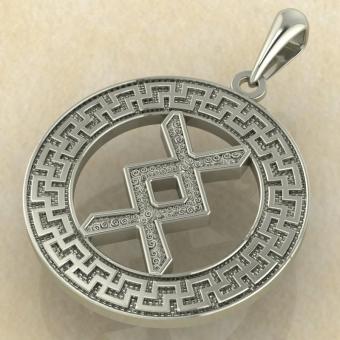 Руна «ИНГУЗ» в солярном обережном круге