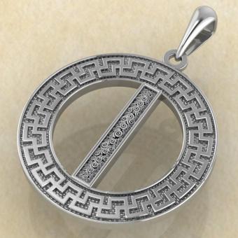 Руна «ИСА» в солярном обережном круге