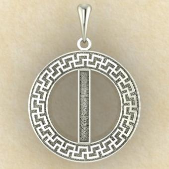 Руна «ИСА» в солярном обережном круге