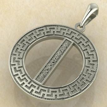 Руна «ИСА» в солярном обережном круге