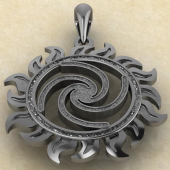 подвеска Славянский оберег Исток из серебра