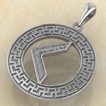 Руна «КАНО» в солярном обережном круге