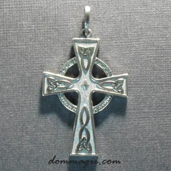 Кельтский крест из серебра