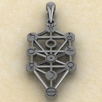 Амулет Клипот из серебра