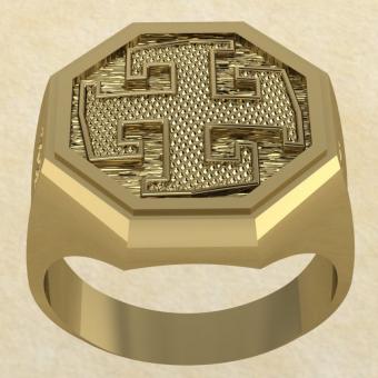 Славянское кольцо-оберег Богодар золота