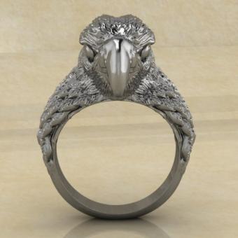 Славянское кольцо Рарог-сокол