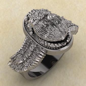 Кольцо с жуком скарабеем