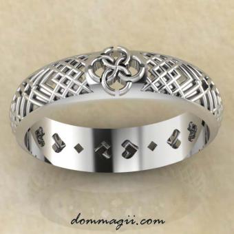 Кольцо "Счастливый Очаг" серебро