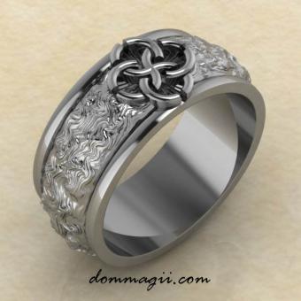 Кольцо со Свадебником Гармония из серебра