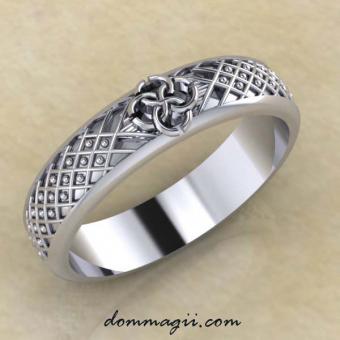 Кольцо «Засеянное поле» серебро