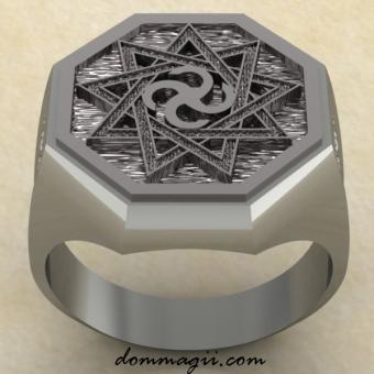 кольцо Сваор в Инглии из серебра